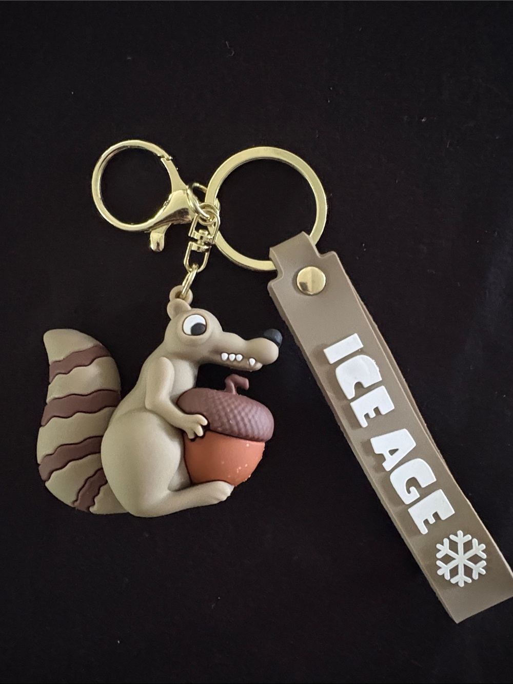Ice Age Scrat With Acorn Bag Charm Keychain With Strap